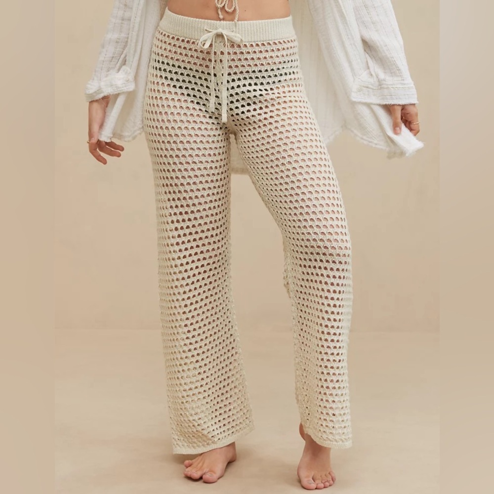 NWT Aerie Crochet Vacay Pants Women’s size XXL